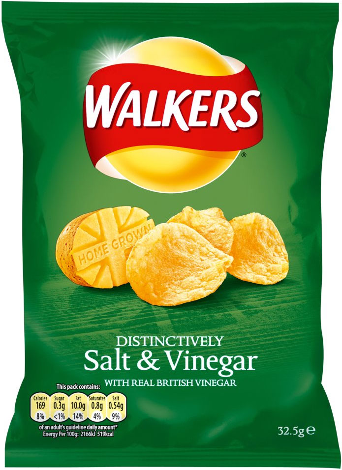 Walkers Distinctively Salt And Vinegar.png - Crisps, Transparent background PNG HD thumbnail