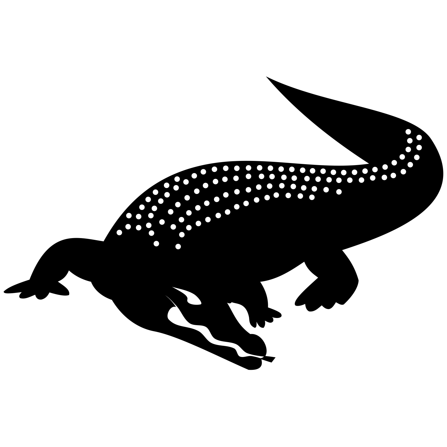 Png Crocodile Black And White - Crocodile, Transparent background PNG HD thumbnail