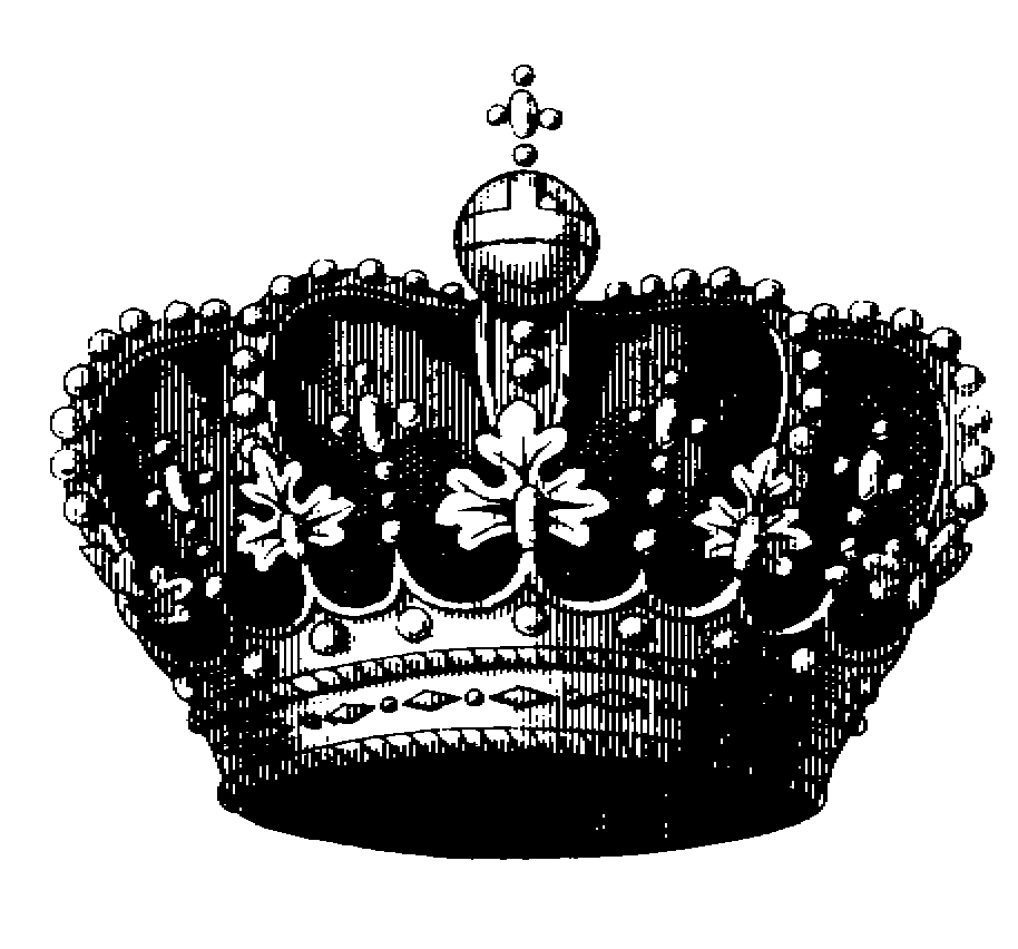 Black and white crown, Simple