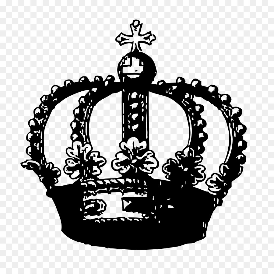 Crown, Royal, Black, Silhouet