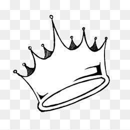 Hand Painted Black And White Crown, Imperial Crown, Crown, Hand Painted Png - Crown Black And White, Transparent background PNG HD thumbnail