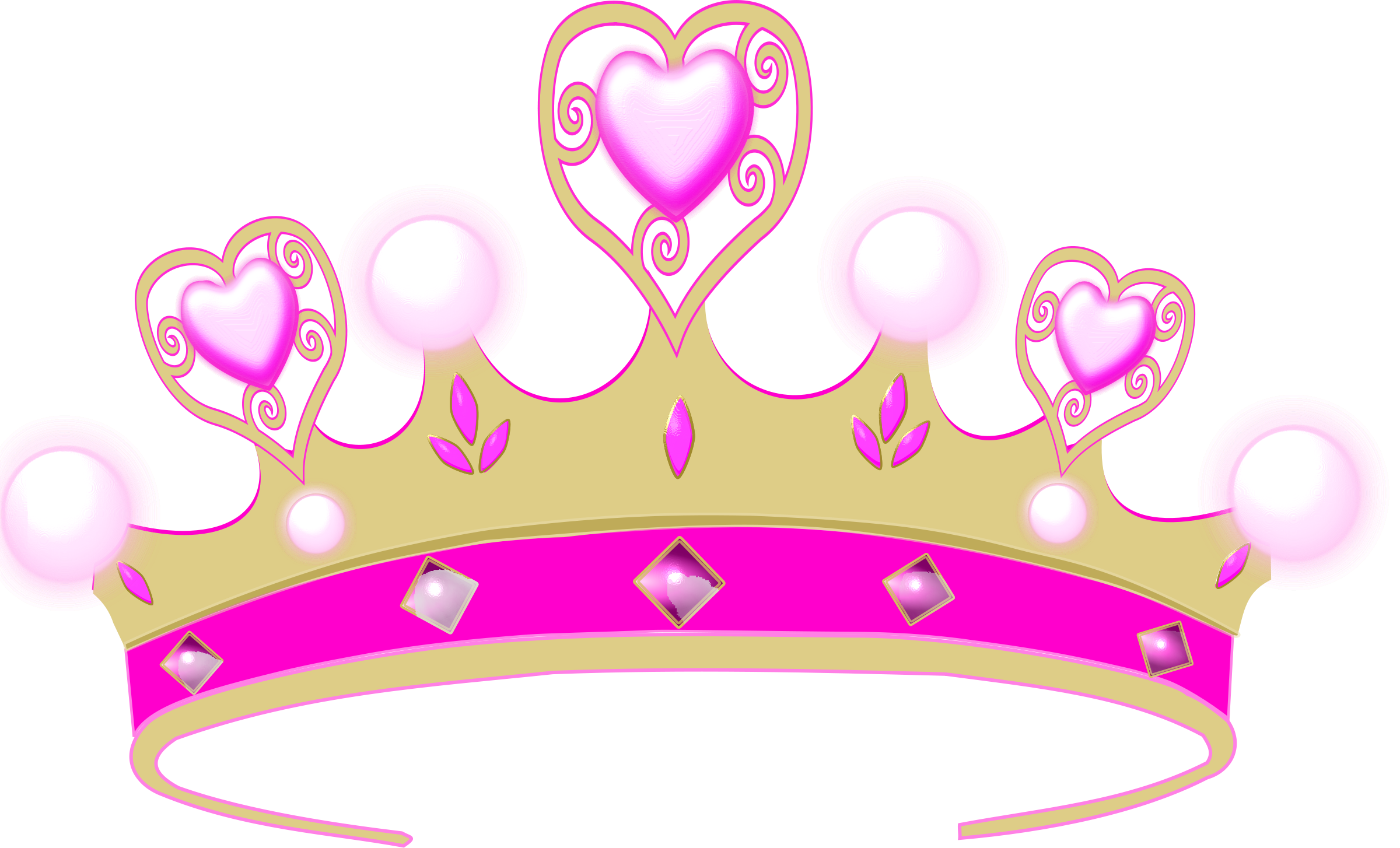 Pink Crown Princess Crown 904Ho4 Clipart - Crown Princess, Transparent background PNG HD thumbnail