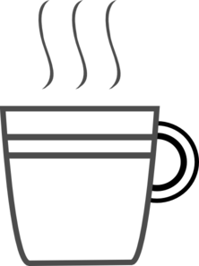 Coffee Cup Clip Art - Cup Black And White, Transparent background PNG HD thumbnail
