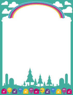 Loopy Star Page border