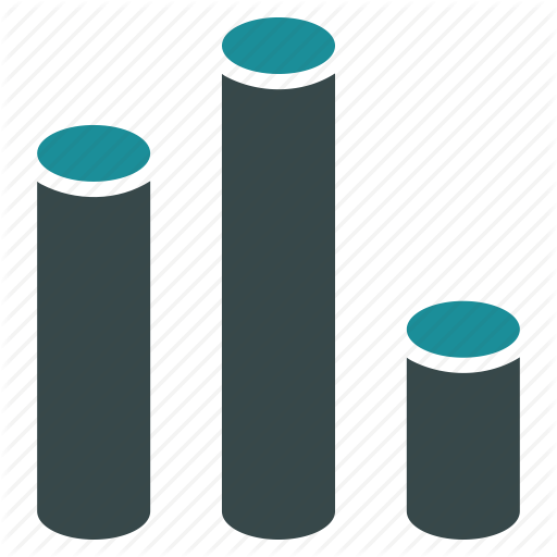3D Bar Chart, Analysis, Charts, Cylinder, Diagram, Graph, Graphs Icon - Cylinder 3d, Transparent background PNG HD thumbnail