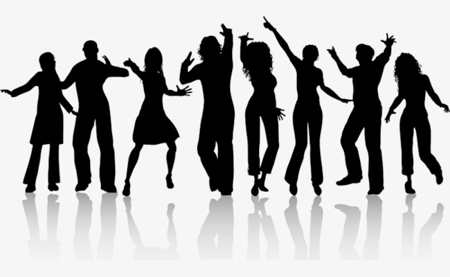 A Group Of People Dancing, Hand Painted, Crowd, Dance Png Image And Clipart - Dancing Pictures, Transparent background PNG HD thumbnail