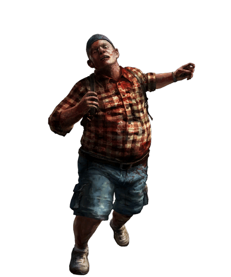 Dead Island Running Man - Dead Person, Transparent background PNG HD thumbnail