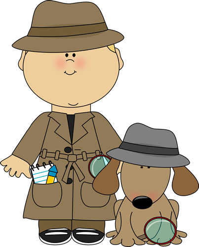 Boy Detective And Dog Clip Art   Boy Detective And Dog Image - Detective Cartoon, Transparent background PNG HD thumbnail