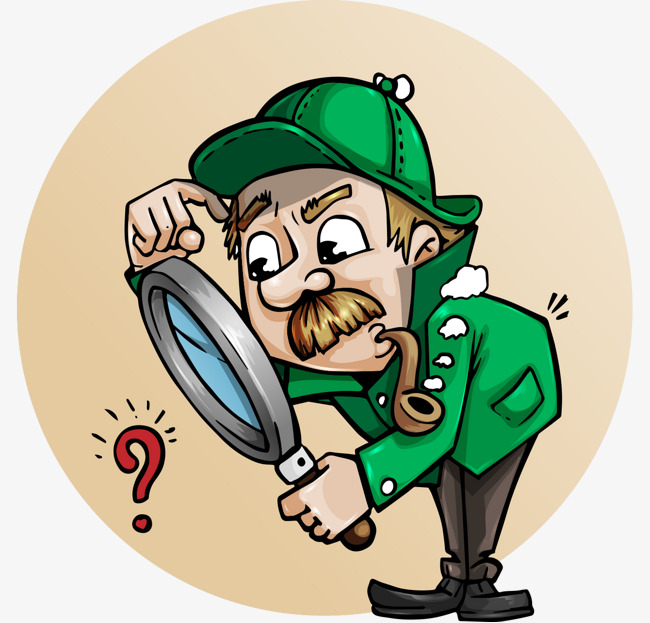 Png Detective Cartoon - Detective Cartoon Hand Painted Clothing Magnifier Elderly, Cartoon Characters, Hand Painted Old,, Transparent background PNG HD thumbnail