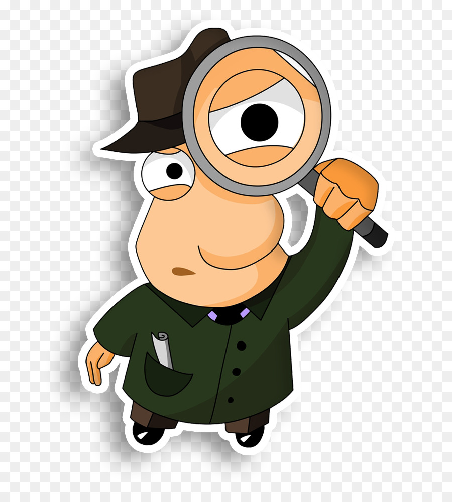 Detective Magnifying Glass Private Investigator Clip Art   Magnifying Glass - Detective Cartoon, Transparent background PNG HD thumbnail