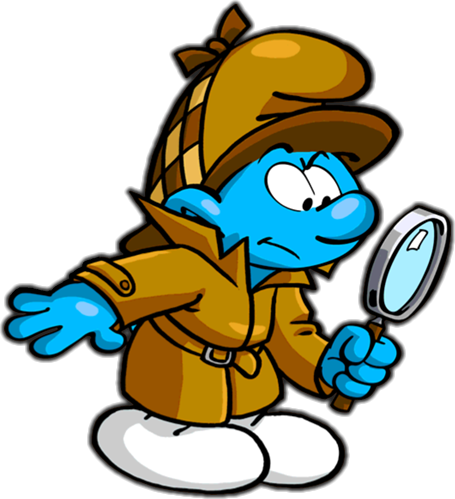 Png Detective Cartoon - Detective Smurf.png, Transparent background PNG HD thumbnail
