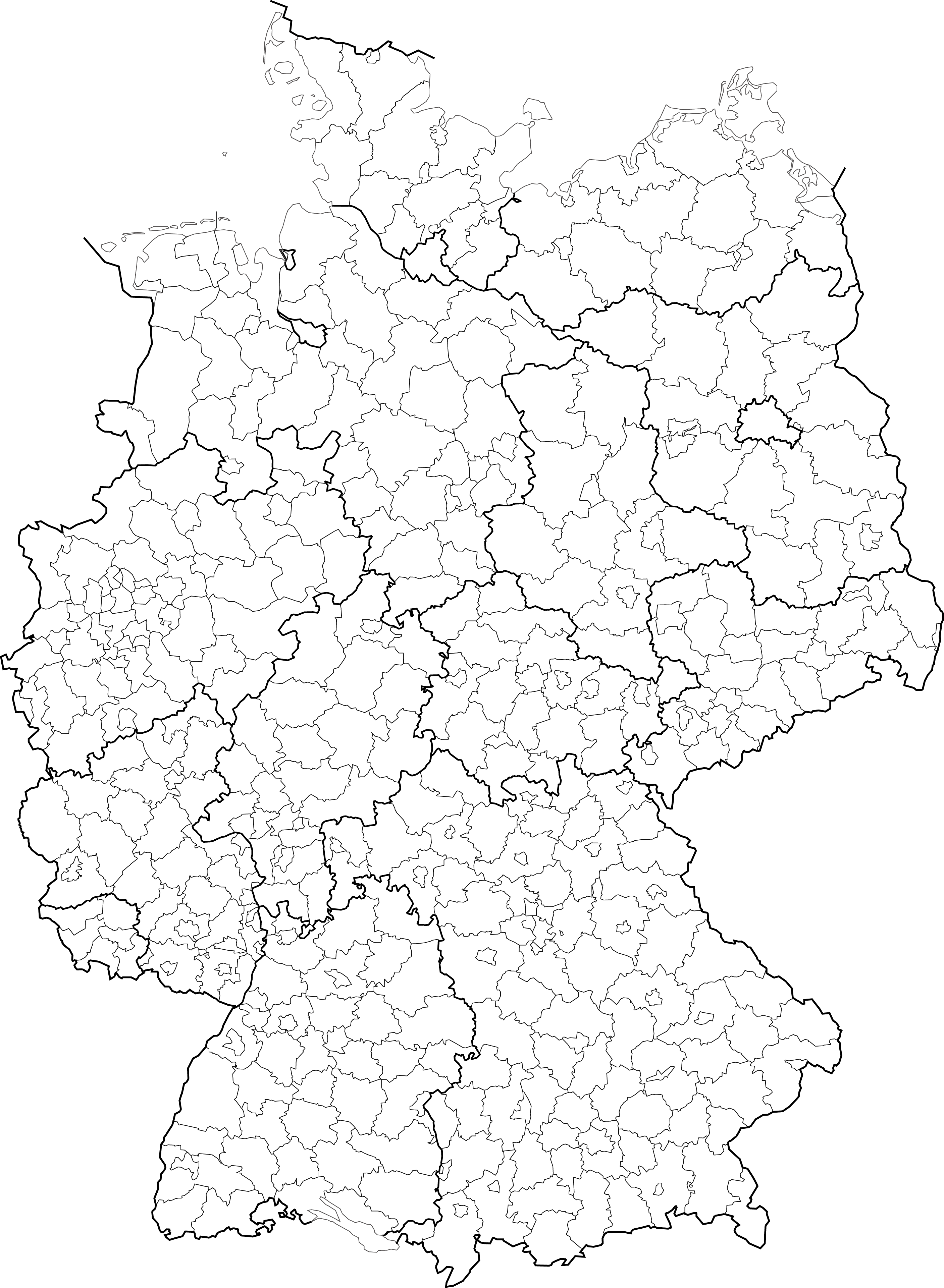 File:landkreise, Kreise Und Kreisfreie Städte In Deutschland 2007 07 01   - Deutschland, Transparent background PNG HD thumbnail