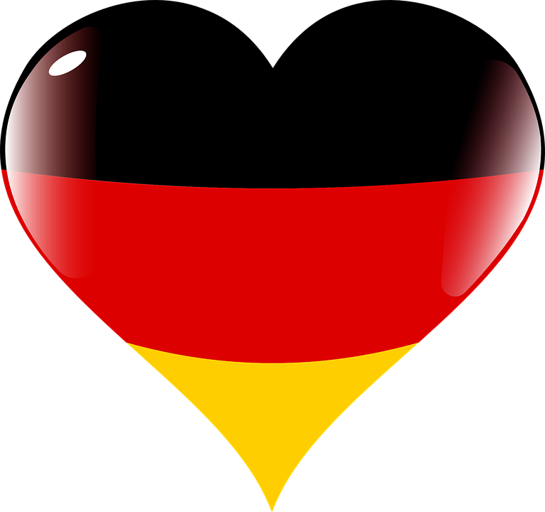 Heart, Love, Germany, Deutschland, Country, Flag - Deutschland, Transparent background PNG HD thumbnail