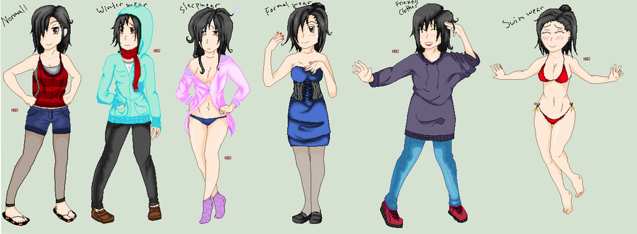 Different Clothes Types by Nami-san13 - Different Types OfClothes PNG, PNG Different Kinds Of Clothes - Free PNG
