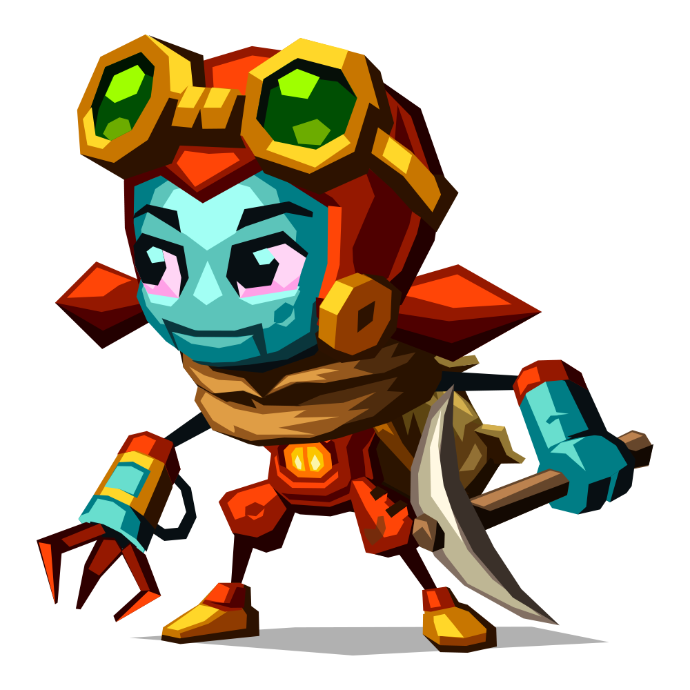 Steamworld Dig 2 Dorothy With Pickaxe - Dig, Transparent background PNG HD thumbnail