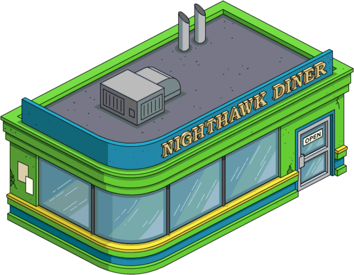 Nighthawk Diner.png - Diner, Transparent background PNG HD thumbnail