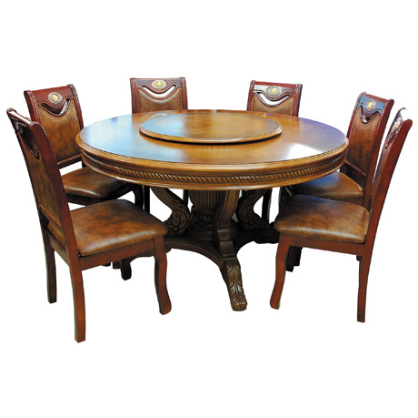 Mocha Marble Dining Table wit