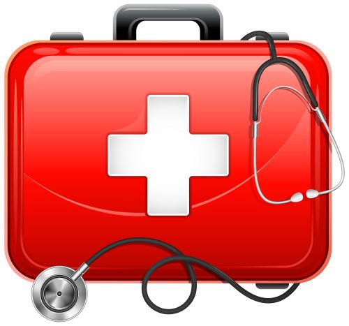 Pin Red Cross Clipart Doctor Bag #1 - Doctor Bag, Transparent background PNG HD thumbnail