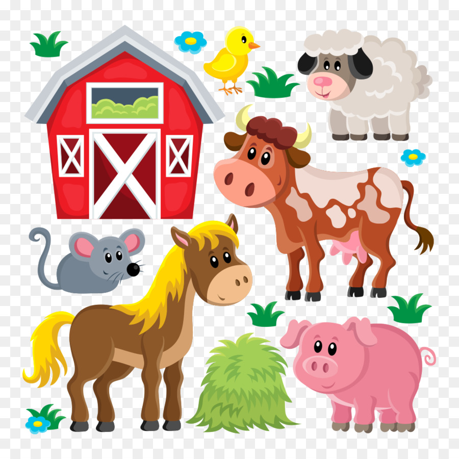 Domestic Pig Livestock Sheep Farm Clip Art   Vector Farm Animals - Domestic Animals, Transparent background PNG HD thumbnail