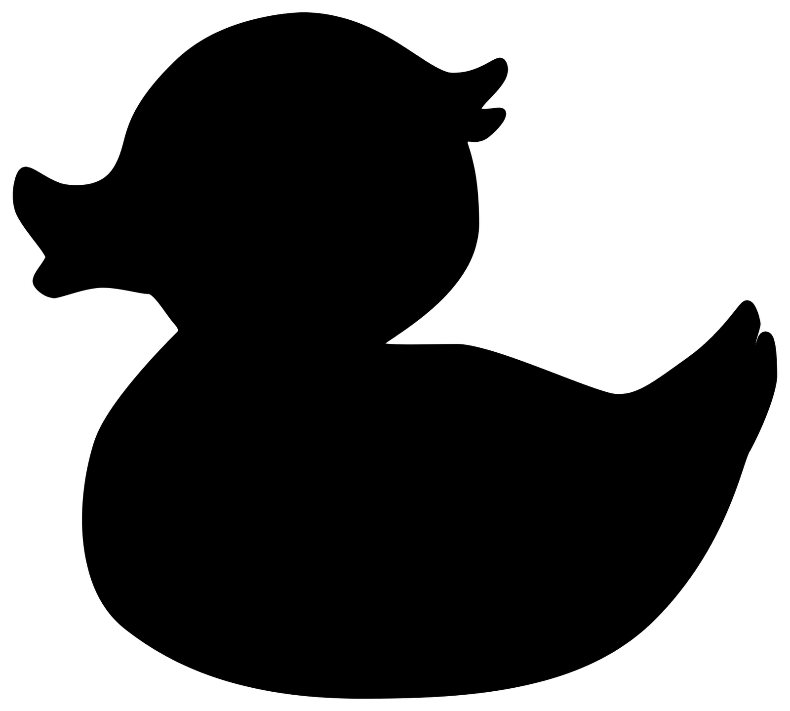 File:duck Vector.png - Duck Black And White, Transparent background PNG HD thumbnail