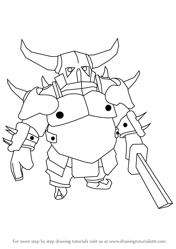 How To Draw Pekka From Clash Of The Clans - Easy To Draw, Transparent background PNG HD thumbnail