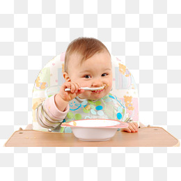 Baby Feed Himself, Baby, Eat, Food Png Image - Eating Food, Transparent background PNG HD thumbnail