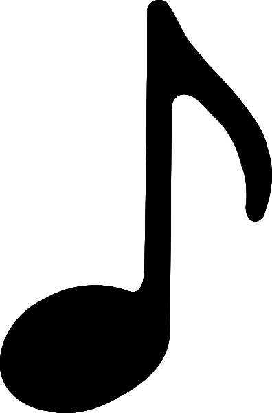 Eighth note music upside down