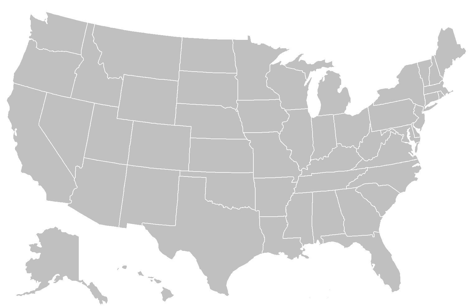 File:blankmap Usa States.png - Etats Unis, Transparent background PNG HD thumbnail