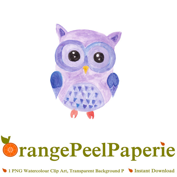 Lila Eule Clipart, Eule Lila Clipart, Clipart Aquarell, Aquarell Clipart, Aquarell Owl Owl Wandkunst, Lila Kinderzimmer, Kinderzimmer - Eule Lila, Transparent background PNG HD thumbnail