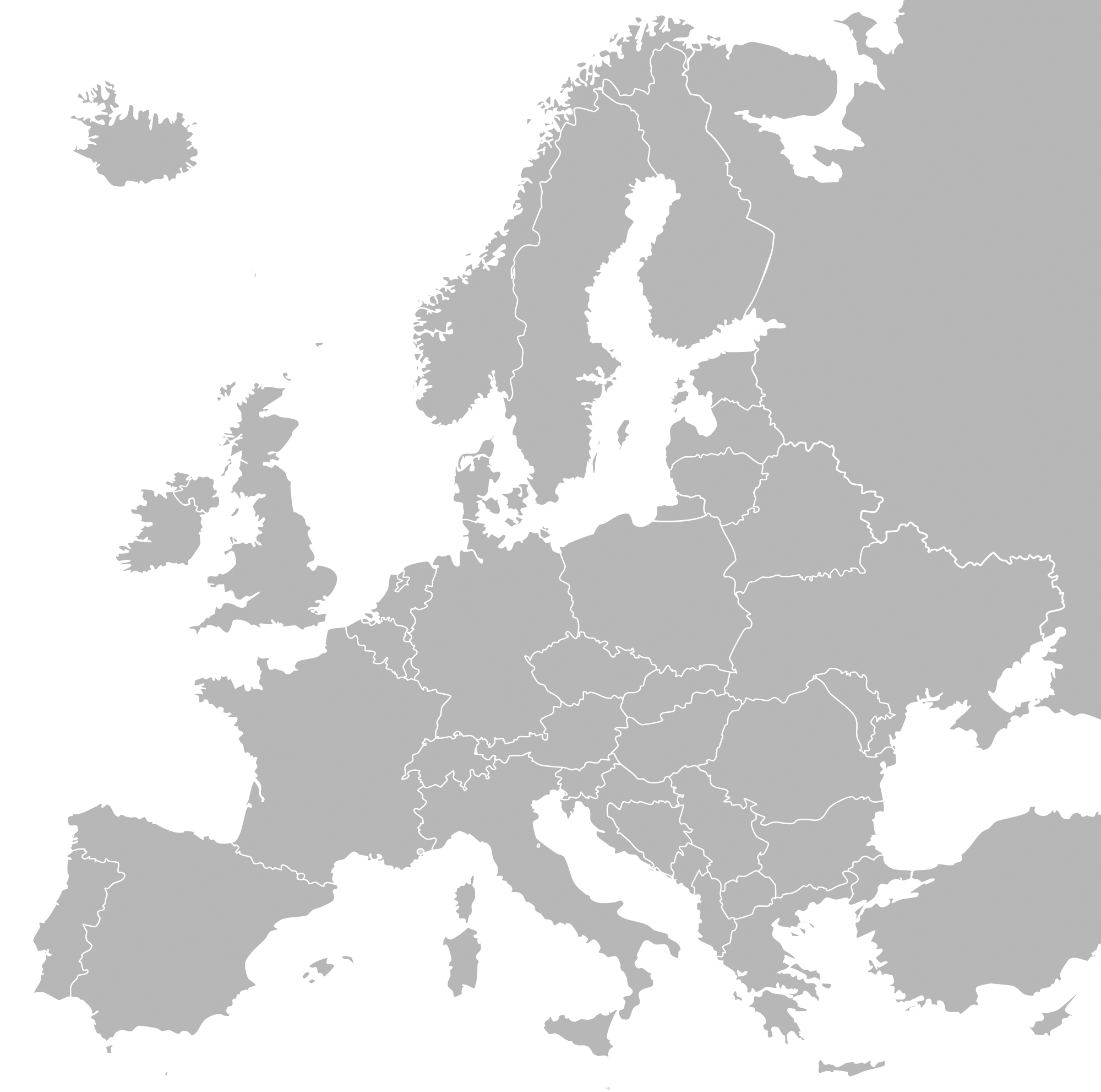 File:empty Political Map Of Europe Iso3166 1.png - Europe Map, Transparent background PNG HD thumbnail