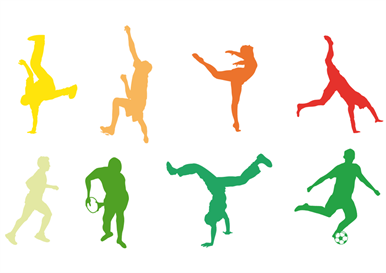 Solid Fitness Human Pictogram
