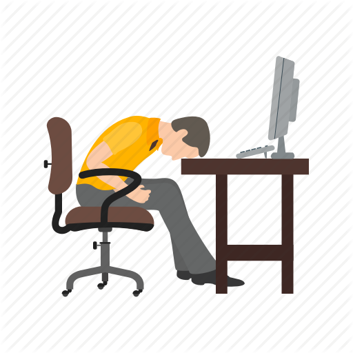 Exhausted, Job, Lazy, Sleepiness, Sleepy, Tired, Worker Icon - Exhausted Person, Transparent background PNG HD thumbnail