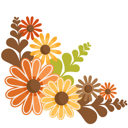 Fall Flowers Svg Cutting Files For Scrapbooking Fall Svg Cut Files For Cricut Cute Cut Files Free Svg Cuts - Fall Flowers, Transparent background PNG HD thumbnail