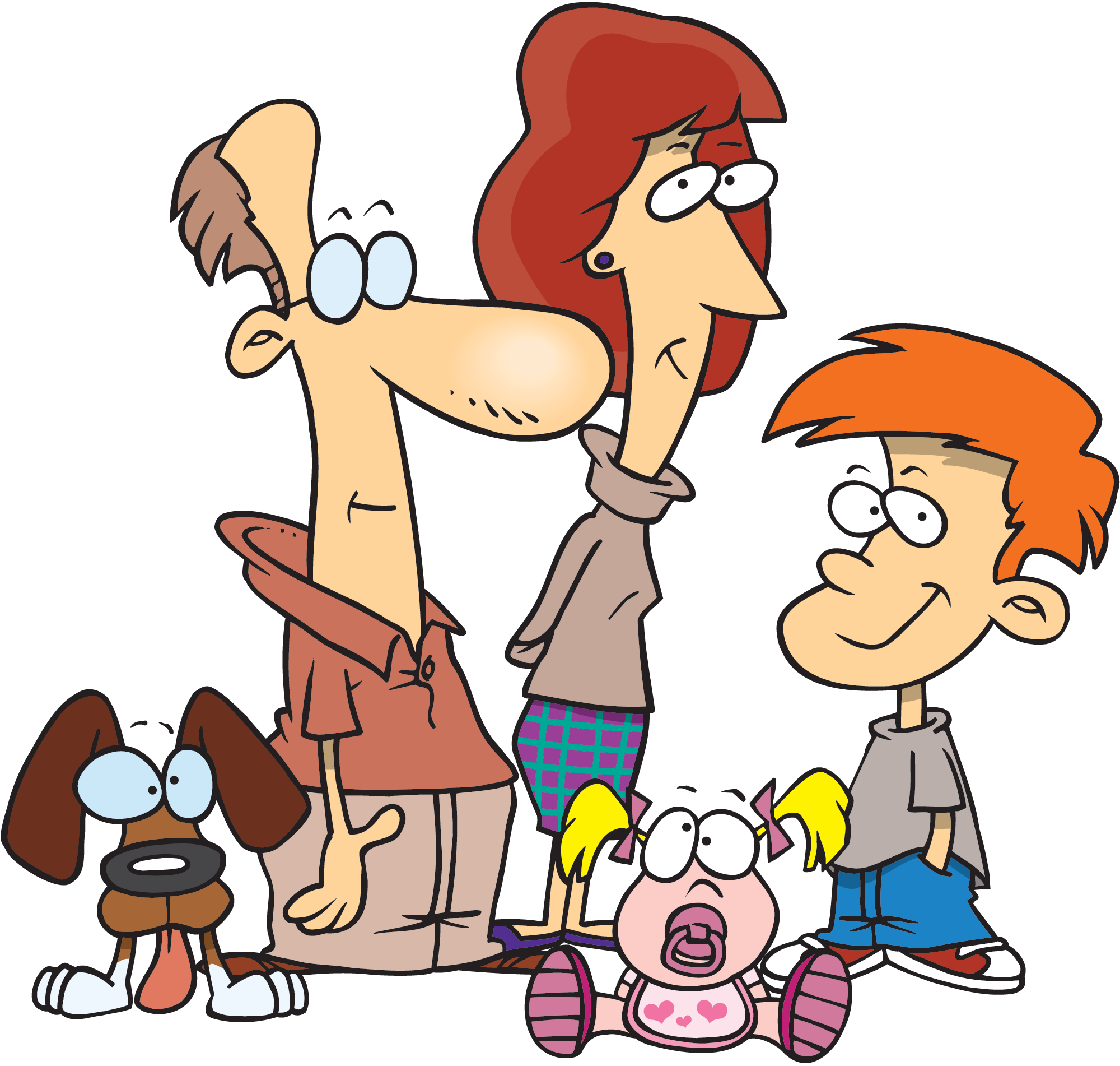 Cartoon Family Of 6 #1596267 - Family Of 6, Transparent background PNG HD thumbnail