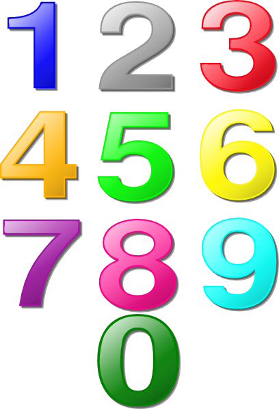 Fancy Numbers Clipart Image - Fancy Numbers, Transparent background PNG HD thumbnail