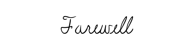 Farewell Font - Farewell, Transparent background PNG HD thumbnail
