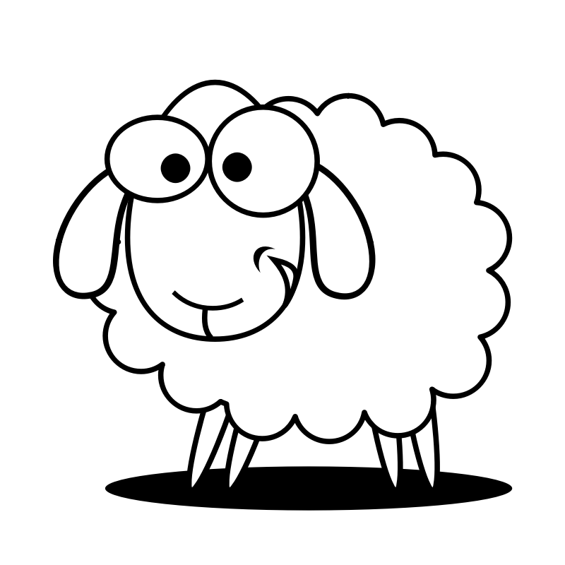 800X800 Pin By Libby Gard On Farm Animals Pinterest Eid And Clip Art - Farm Animals Black And White, Transparent background PNG HD thumbnail