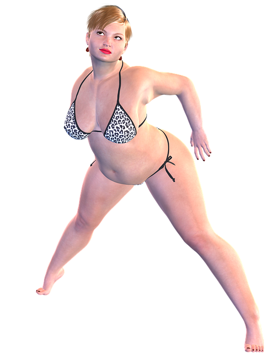 Bikini Beach Woman Vacation Female Travel Model - Fat Girl, Transparent background PNG HD thumbnail