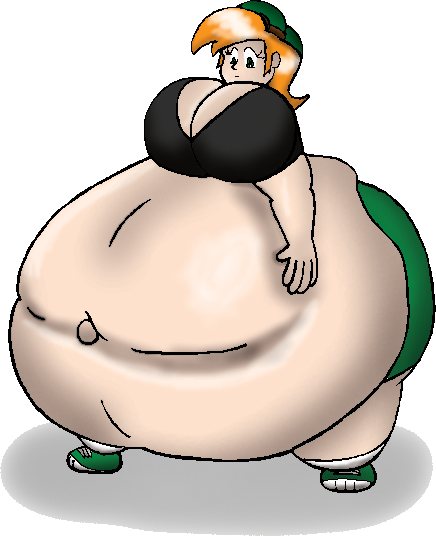 Fat woman holding cake, Cake,