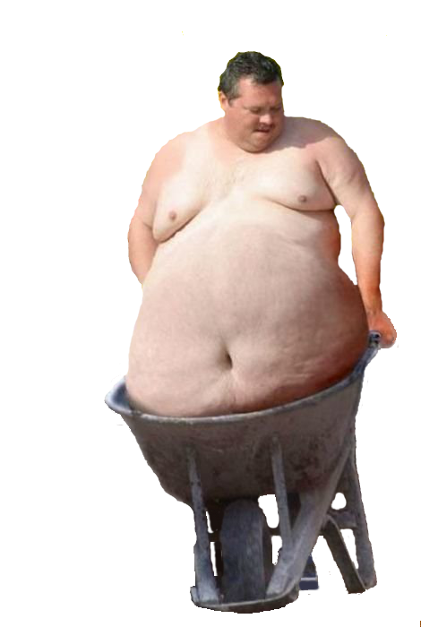 Png Fat Man - Png Wheelbarrow Fat Carrier By Mccormickld Hdpng.com , Transparent background PNG HD thumbnail