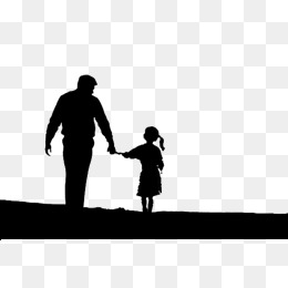 Father And Daughter, Shadow, Father And Daughter, Black Png And Psd - Father And Daughter, Transparent background PNG HD thumbnail