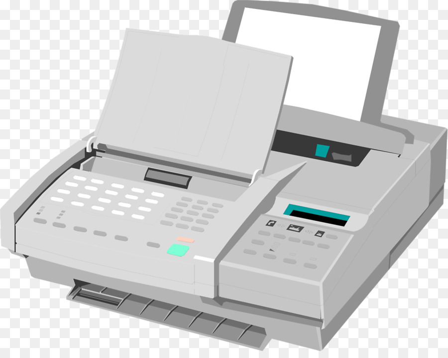 black fax machine
