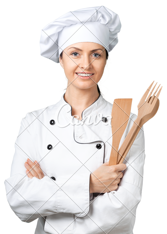 Female Chef, Decoration, Vect