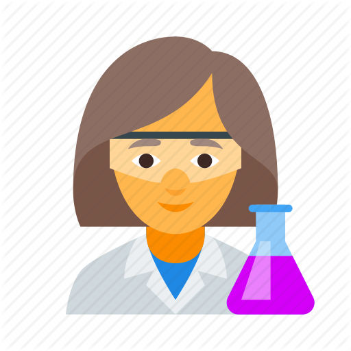 Chemist, Chemistry, Female, Laborant, Scientist, Vial, Women Icon - Female Scientist, Transparent background PNG HD thumbnail