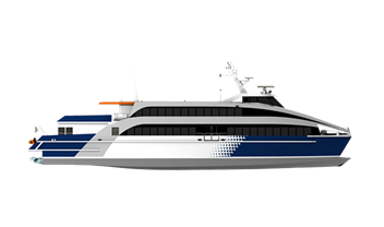 vector white ferry boat, Vect