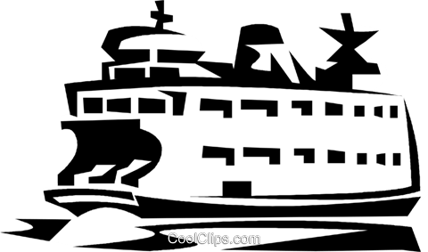 Ferry Boat Royalty Free Vector Clip Art Illustration Vc021115 - Ferry Boat, Transparent background PNG HD thumbnail