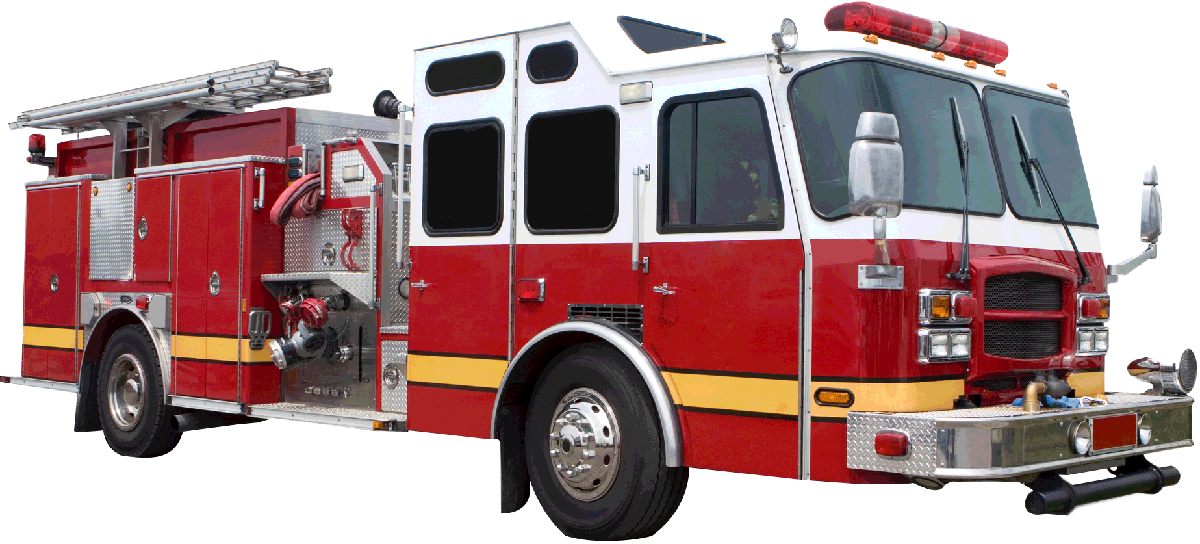 Fire truck png vector element