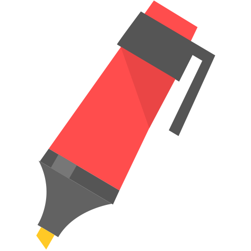 Marker Icon - Flat, Transparent background PNG HD thumbnail