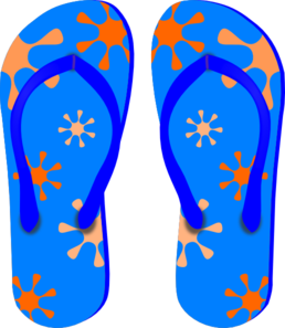 Png Flip Flop - Blue Flip Flops Clip Art, Transparent background PNG HD thumbnail