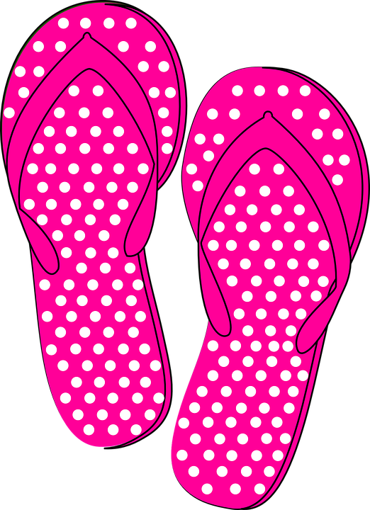Pink Flip Flops PNG Clip Art 